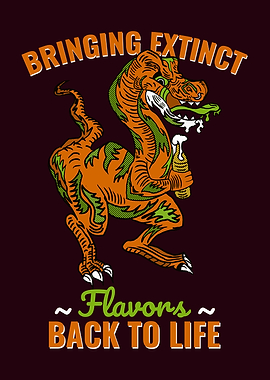 Beer With Dino t rex