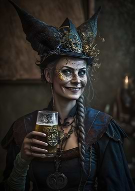 Cheerful Witch Cheers