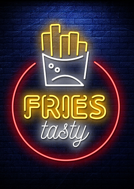 Fries Neon food