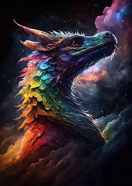 Cloudy Rainbow Dragon