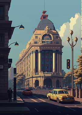 Bucharest 02 Pixel Art