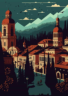 Ljubljana Pixel Art