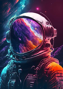 Astronaut above the World