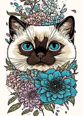 Painting Decoration Cat