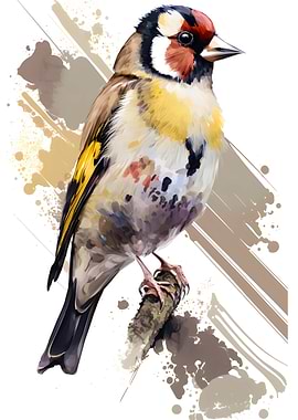 Exotic Birds Watercolor