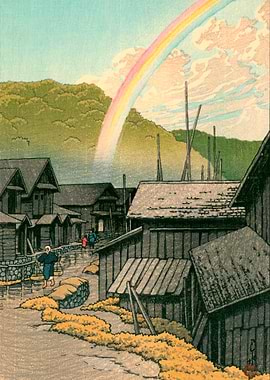 Kawase Hasui Rainbow