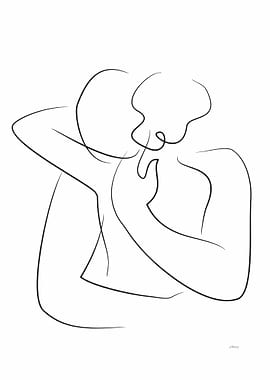 Embrace line drawing