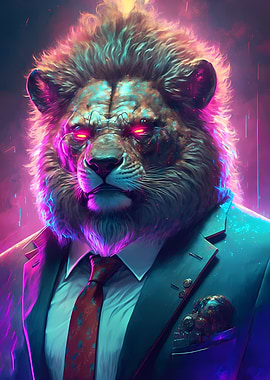 Boss Lion in Suit