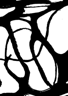 Black and white abstract