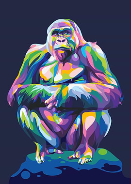 Dreamy gorilla