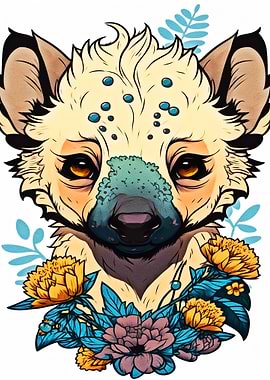 Painting Decoration hyenas