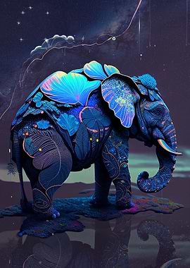 Old shaman elephant