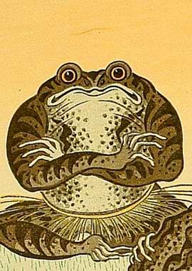 Ohara Koson Japanese Frog