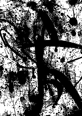 Black and white abstract