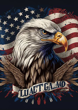 Eagle American Flag