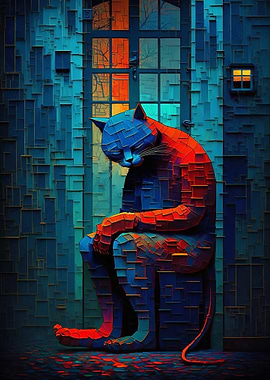 Classic Cat Art 1