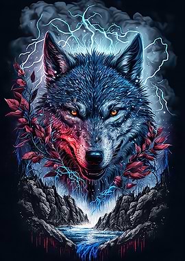 Painted Wolf Artwork
