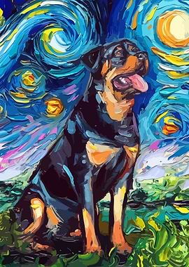 Dog Star Night Rottweiler