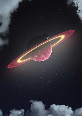 Deep Space Ring Planet