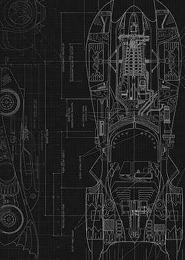 Blueprints Bat Mobil