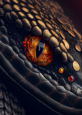 snake eye red poster s