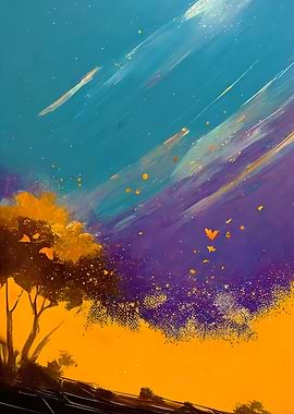 Abstract Sunny Hilltop