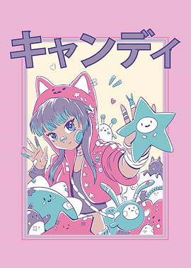 Anime Girl With Hoodie