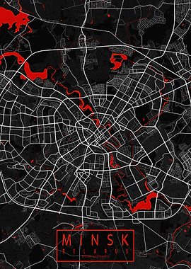 Minsk City Map Oriental