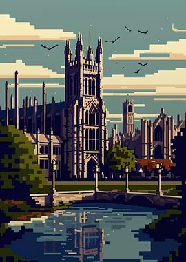Cambridge Pixel art