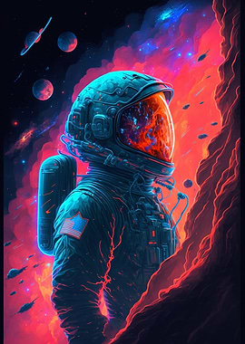 Astronaut and Colors