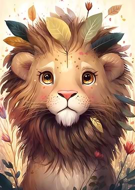 Lion Watercolor