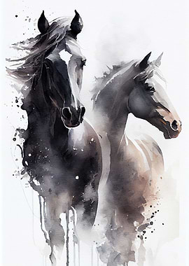 Horse Watercolor