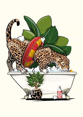Jaguar in the Bathroom