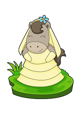 Horse Bride Flower Wedding