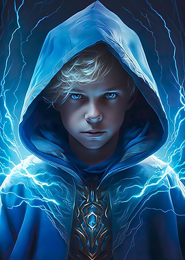 Young Magician Anime Boy