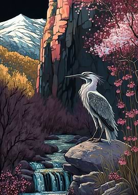 Beautiful heron