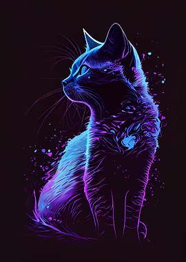Neon Cat 1