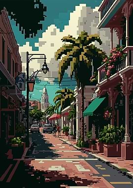 Nassau Pixel art