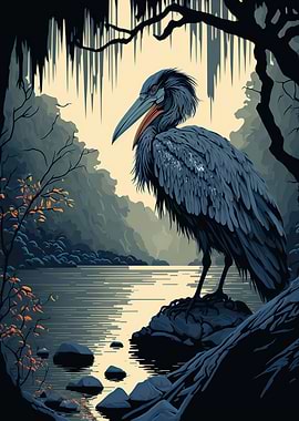 Beautiful heron