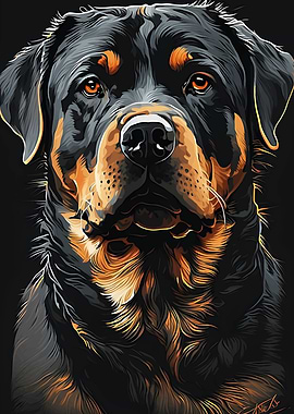 Rottweiler portrait