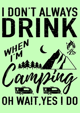 Camping Drink Beer
