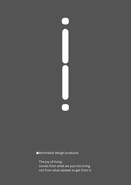 Minimalist design products