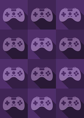 Gamer Controllers Purple