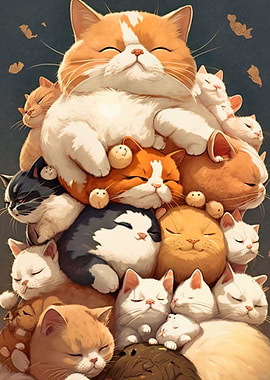 Pile of cats