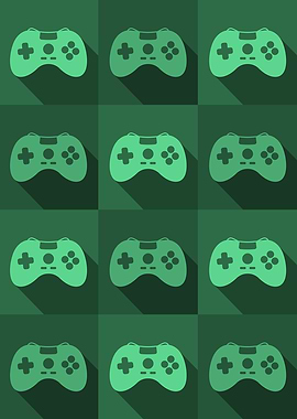 Gamer Controllers Green