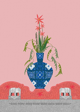 Sicilian style flowerpot