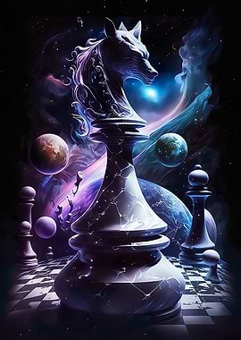 Chess Knight in Universe