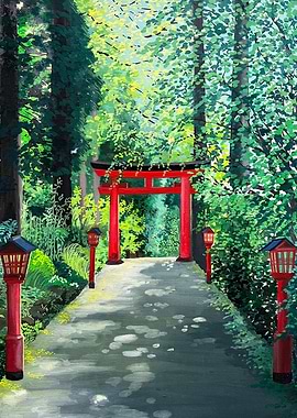 Torii in the forest