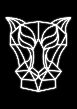 Female lion head line