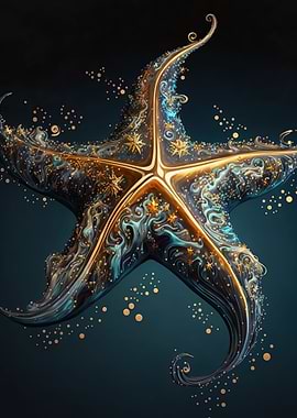 watercolour starfish